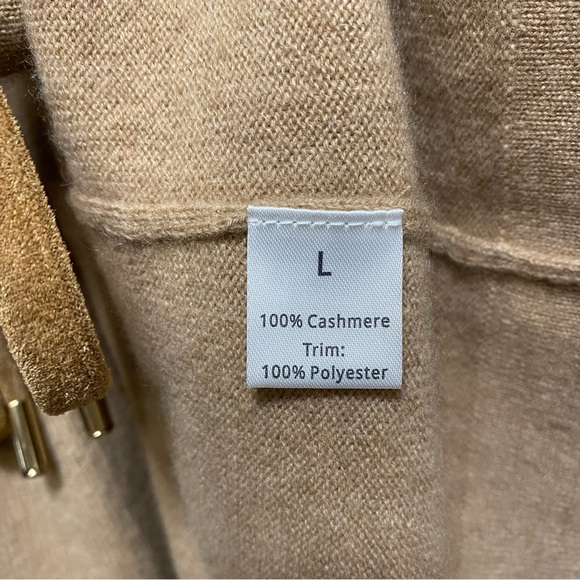 Bruno Magli Tie Front Cashmere Cardigan Large - Picture 6 of 10